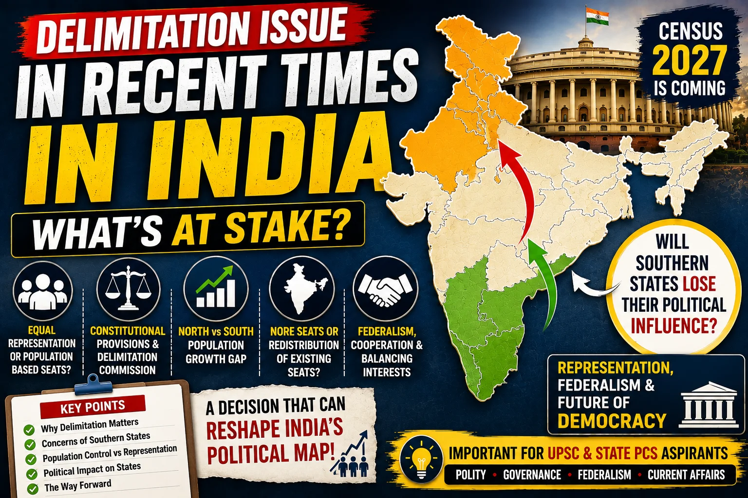 Delimitation Issue in Recent Times in India
