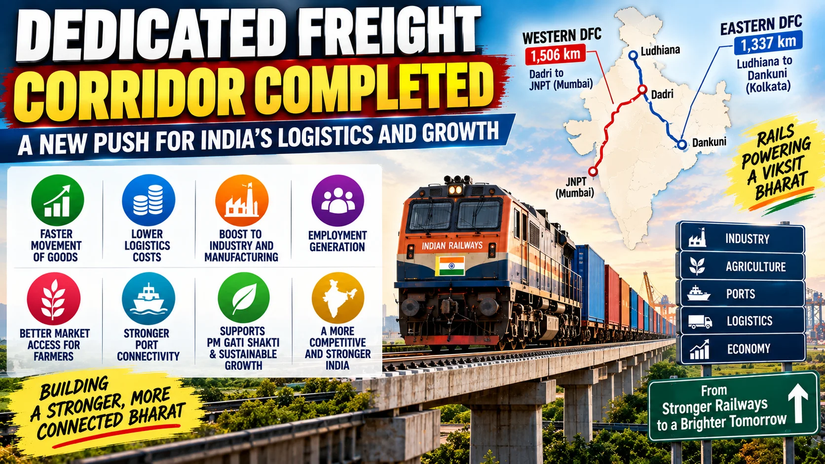 Dedicated Freight Corridor Completed