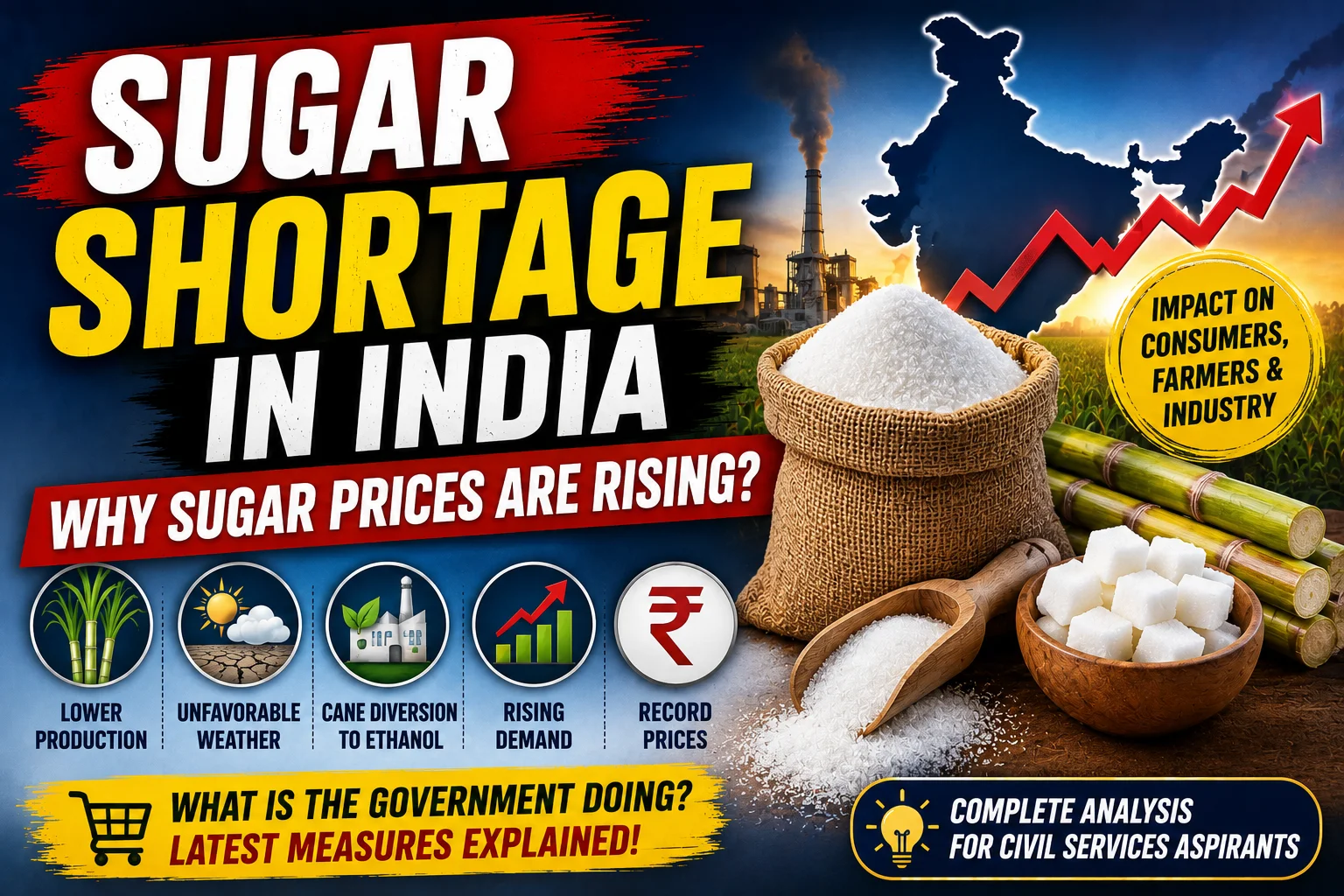 Recent Sugar Shortage in India