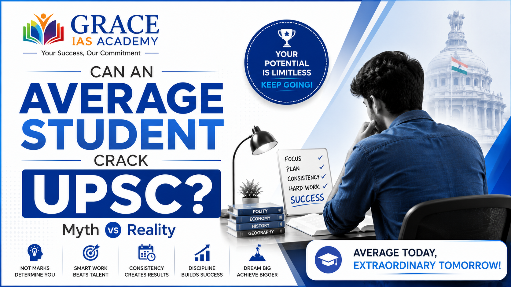 Can an Average Student Crack UPSC? Myth vs Reality