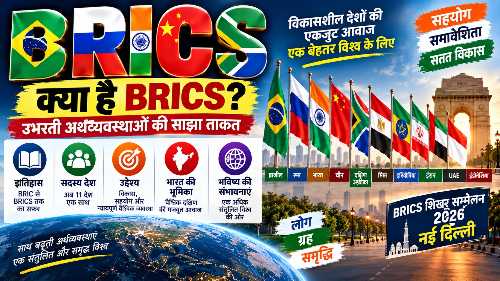 BRICS History, Members, Objectives in HIndi