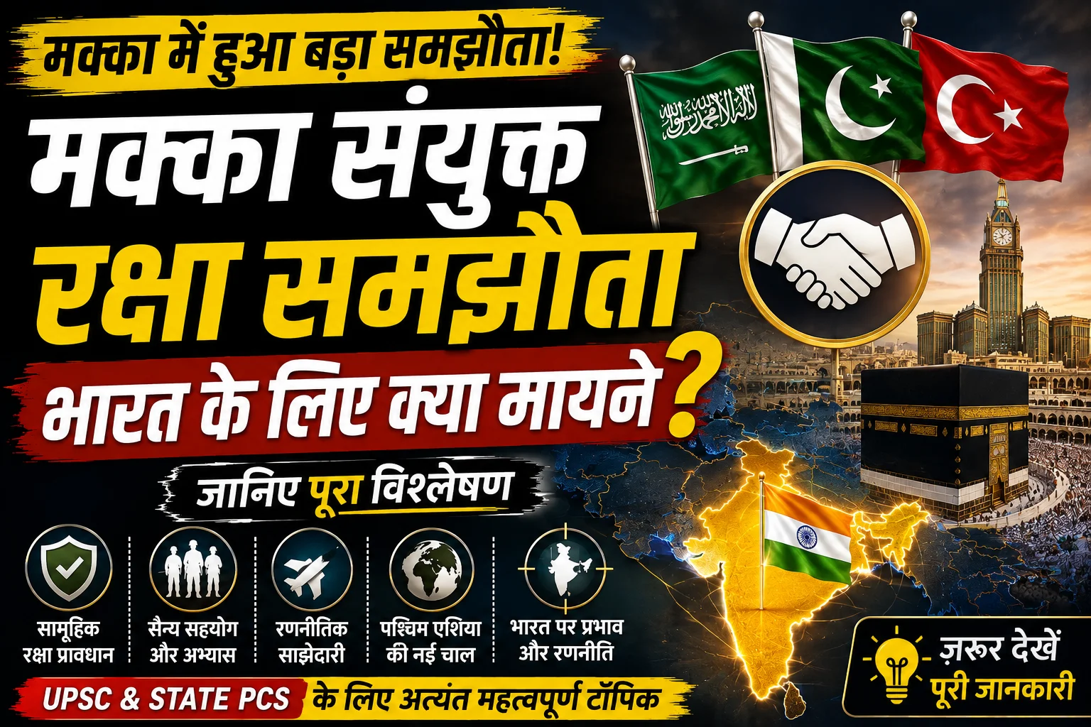 Mecca Joint Defence Agreement in Hindi