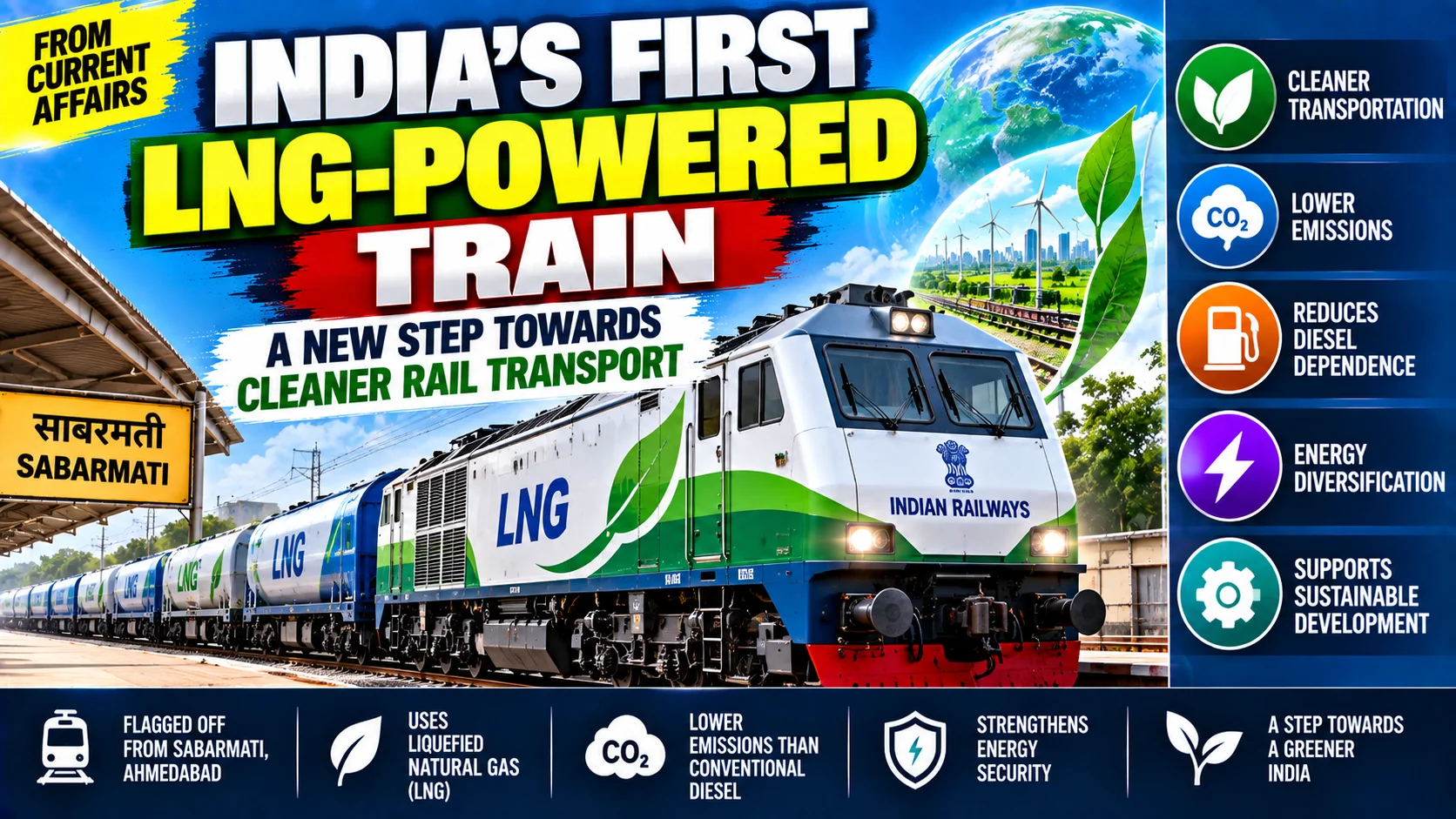 India’s First LNG-Powered Train